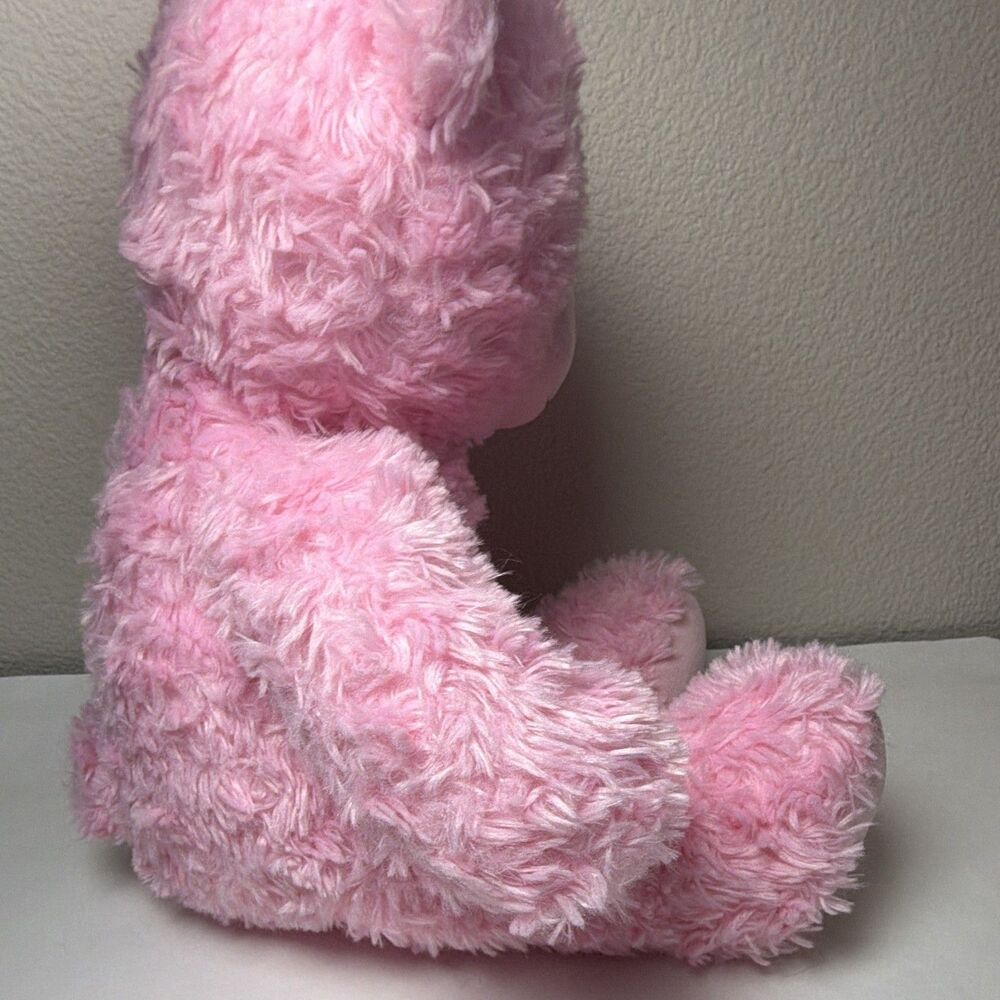 Build-A-Bear Workshop Pink Plush Bear Blue Eyes 16 in Stuffed Animal, NO sound - Picture 4 of 7